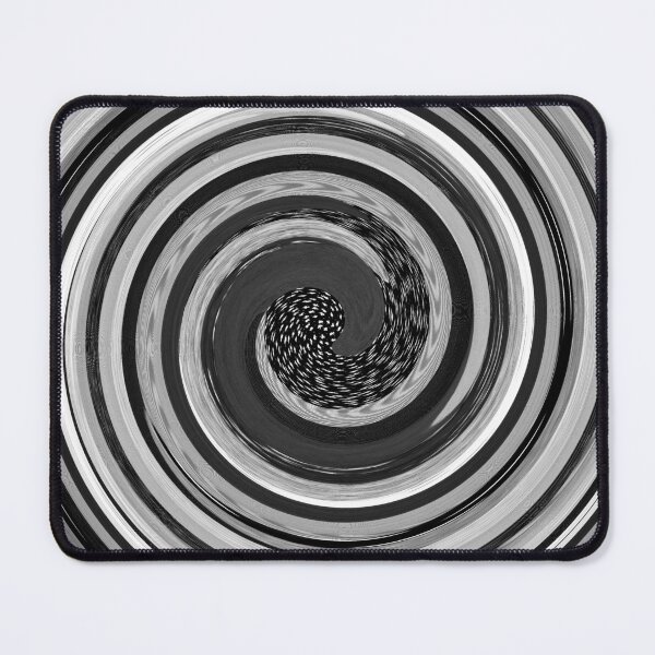 Item preview, modern monochrome jazzy black and white swirls designed and sold by pollywolly.