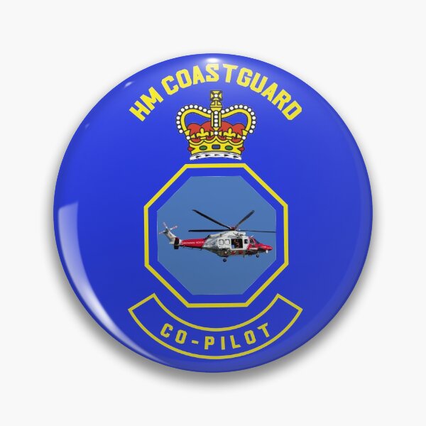 Item preview, Co-Pilot - HM Coastguard rescue AugustaWestland AW189 helicopter based on coastguard insignia. designed and sold by ajtechdesigns.