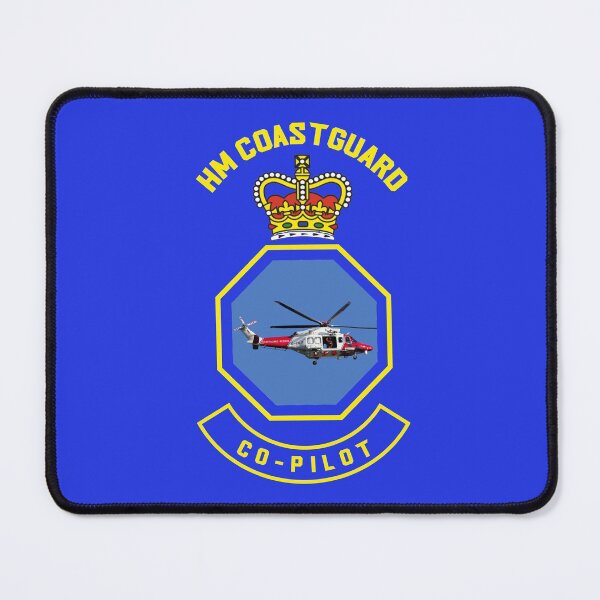 Item preview, Co-Pilot - HM Coastguard rescue AugustaWestland AW189 helicopter based on coastguard insignia. designed and sold by ajtechdesigns.