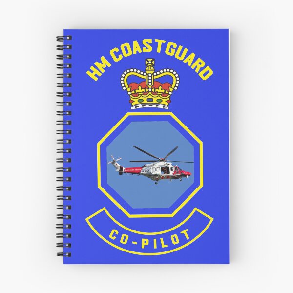 Item preview, Co-Pilot - HM Coastguard rescue AugustaWestland AW189 helicopter based on coastguard insignia. designed and sold by ajtechdesigns.