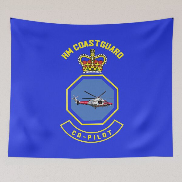 Item preview, Co-Pilot - HM Coastguard rescue AugustaWestland AW189 helicopter based on coastguard insignia. designed and sold by ajtechdesigns.