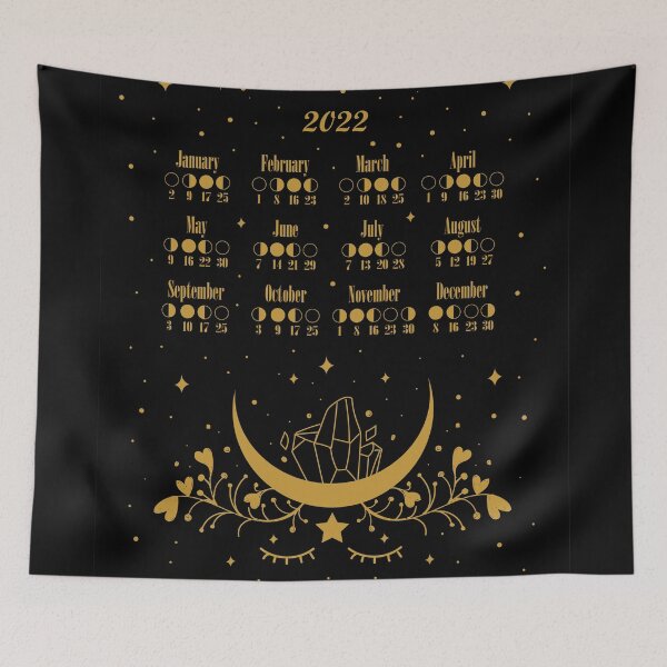 Item preview, Moon Luna Calendar 2022 Poster designed and sold by DarrriaDesign.