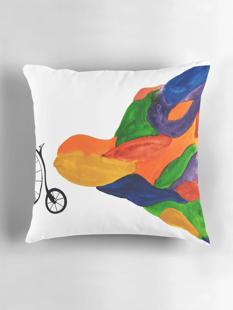 Thumbnail 3 of 4, Pillow, Colorful Ride designed and sold by J-Rage.