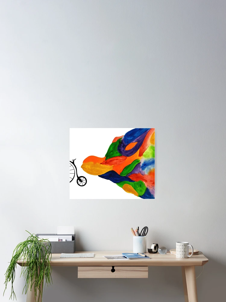 Thumbnail 2 of 3, Poster, Colorful Ride designed and sold by J-Rage.