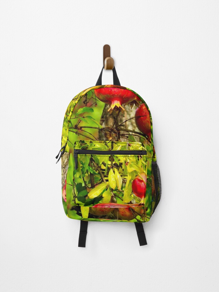 Thumbnail 1 of 3, Backpack, Pomegranate Tree Ripe Fruit  designed and sold by worldways.