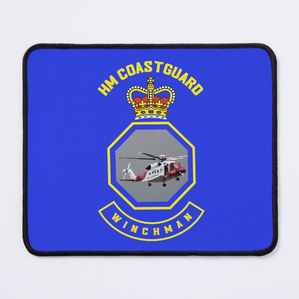 Item preview, Winchman - HM Coastguard rescue Sikorsky S-92 helicopter based on coastguard insignia. designed and sold by ajtechdesigns.