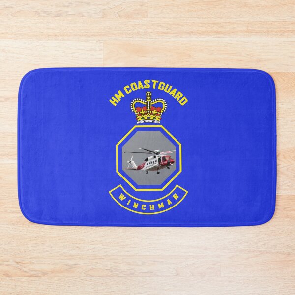 Item preview, Winchman - HM Coastguard rescue Sikorsky S-92 helicopter based on coastguard insignia. designed and sold by ajtechdesigns.