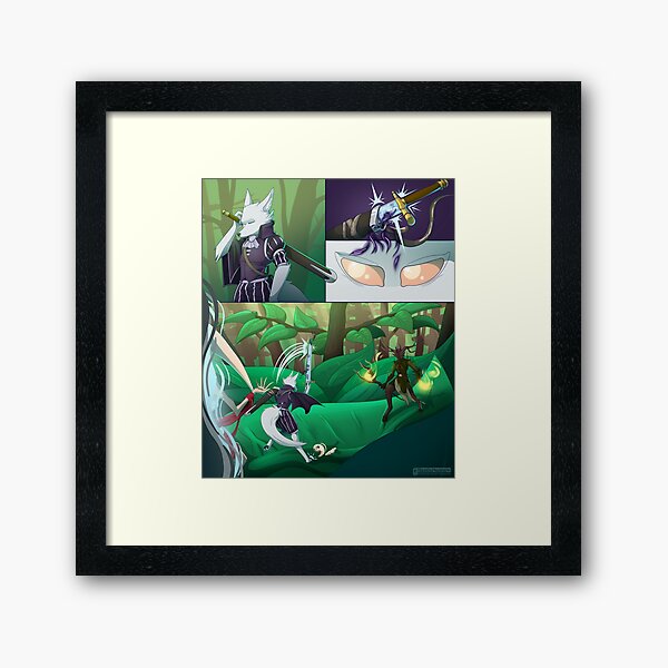 Item preview, Bijoux and the Beasts, Prints and Hangable art for the Furry Fantasy Fanatic in You designed and sold by Raunchy Haunches.