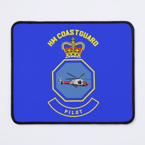 Item preview, Pilot - HM Coastguard rescue AugustaWestland AW189 helicopter based on coastguard insignia. designed and sold by ajtechdesigns.