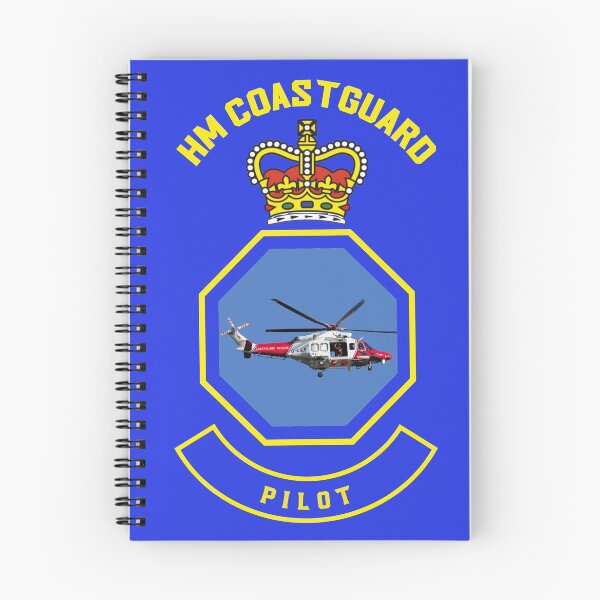 Item preview, Pilot - HM Coastguard rescue AugustaWestland AW189 helicopter based on coastguard insignia. designed and sold by ajtechdesigns.