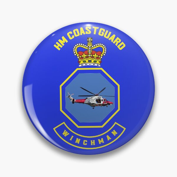 Item preview, Winchman - HM Coastguard rescue AugustaWestland AW189 helicopter based on coastguard insignia. designed and sold by ajtechdesigns.