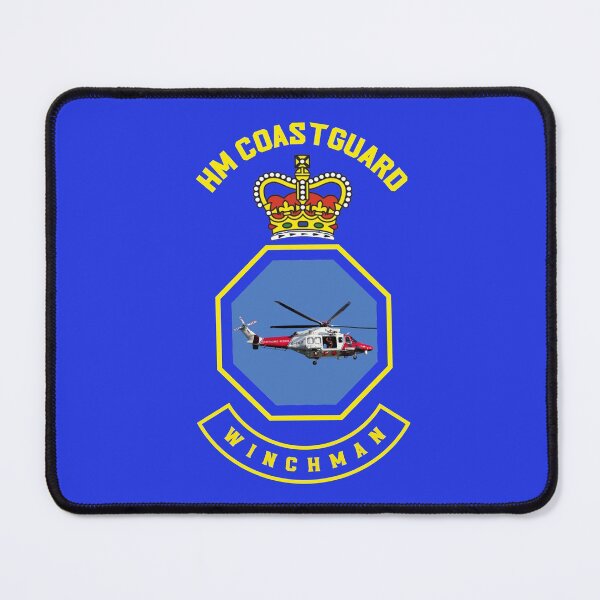 Item preview, Winchman - HM Coastguard rescue AugustaWestland AW189 helicopter based on coastguard insignia. designed and sold by ajtechdesigns.