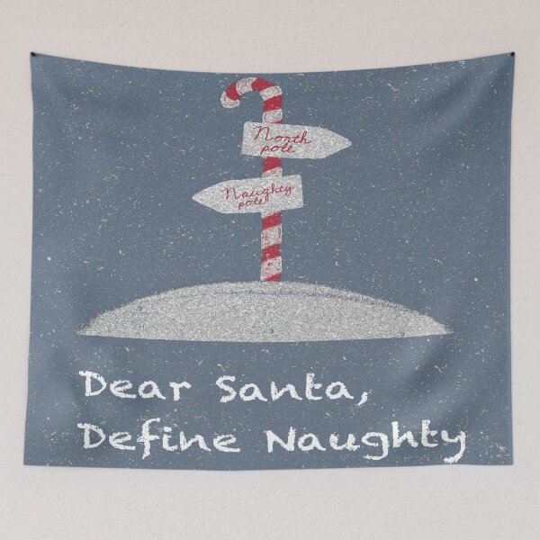 Item preview, Dear Santa Define Naughty - North Pole Naughty Pole designed and sold by molamode.