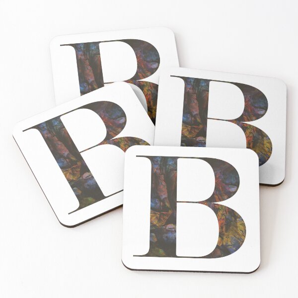 Item preview, Textured B Letter Typography designed and sold by TeabreakType.