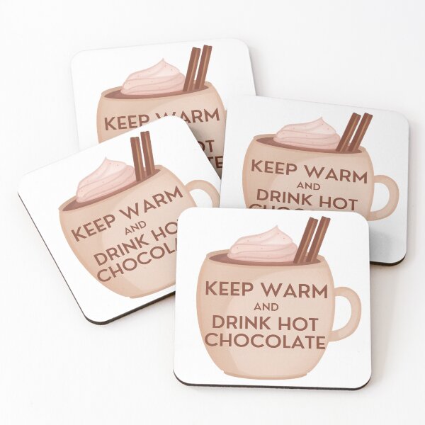 Aperçu de l'œuvre Gardez au chaud et buvez du chocolat chaud créée et vendue par Pun Intended.