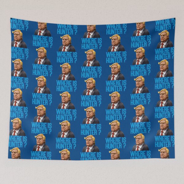 Item preview, WHERE IS HUNTER Hunter Biden Art      designed and sold by Gordonbailey.
