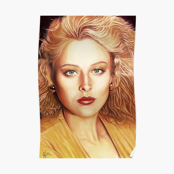 Virginia Madsen Color Pencil @ www.KeithMcDowellArtist.com Poster