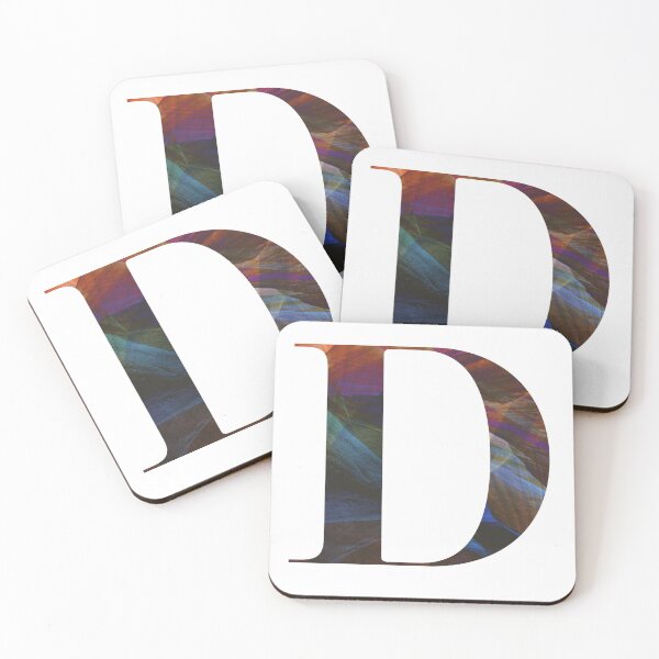 Item preview, Textured D Letter Typography designed and sold by TeabreakType.