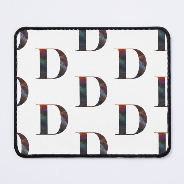 Item preview, Textured D Letter Typography designed and sold by TeabreakType.