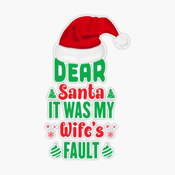 Dear Santa She Did It Funny Christmas Quote Small Christmas Stocking