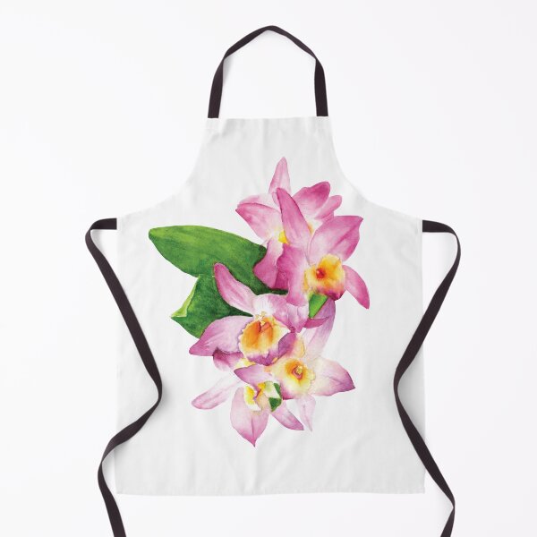 Item preview, Pink orchid flowers Watercolor Painting designed and sold by AmyBlossomArt.