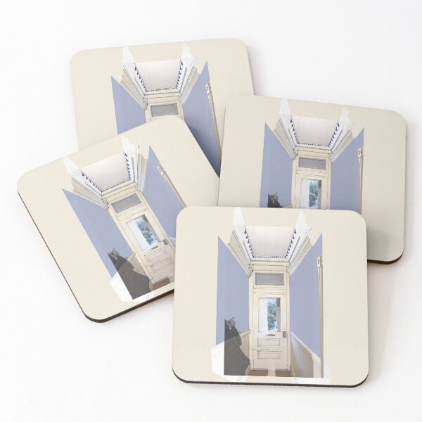 Item preview, Edwardian Hallway - Blue on Cream designed and sold by KLA-GustFlo.