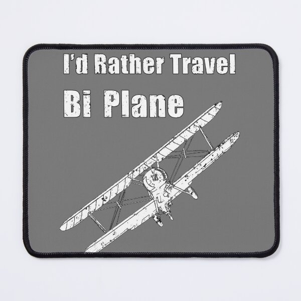 Item preview, I'd Rather Travel Bi Plane (Pun Intended) designed and sold by Drew McAvoy.