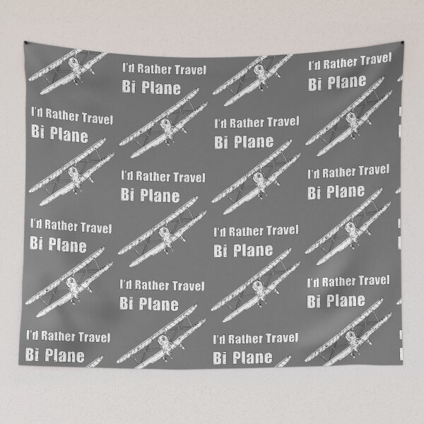 Item preview, I'd Rather Travel Bi Plane (Pun Intended) designed and sold by Drew McAvoy.