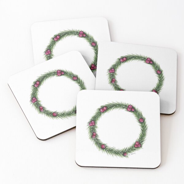 Item preview, Holiday Berry and Greenery Wreath, Watercolor designed and sold by kbohlingstudios.