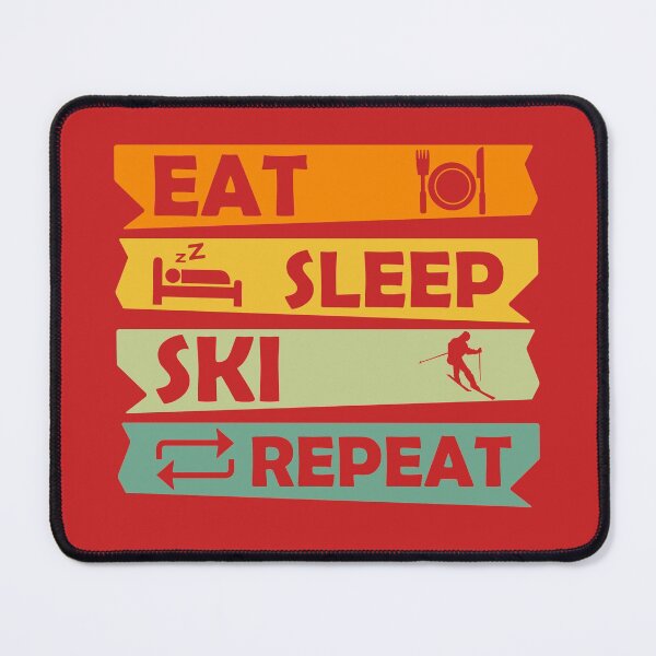 Item preview,  Eat Sleep Ski Repeat, Skiing Gift, Funny Skiing Quote, Skier, Ski Design designed and sold by DesignHouse07.
