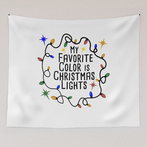 Item preview, My Favorite Color is Christmas Lights Super Cute Xmas Humor designed and sold by Rabbitti.