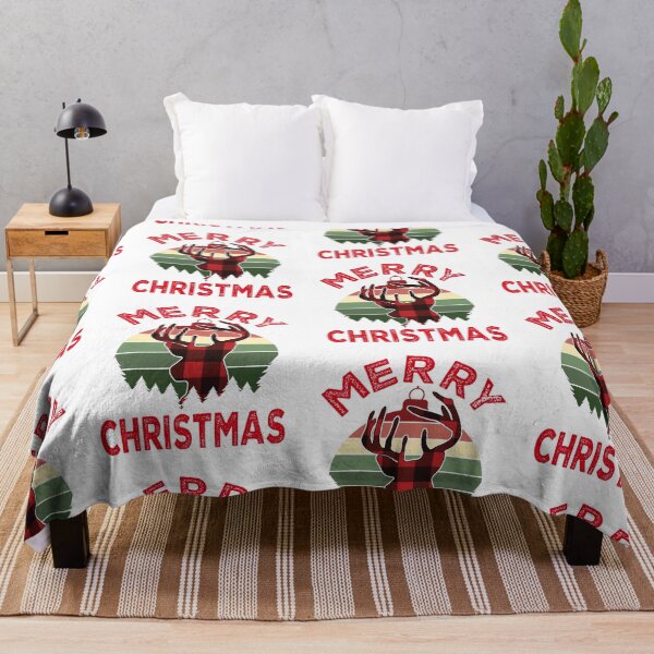 Item preview, Merry Christmas Plaid Reindeer designed and sold by Life Is Beautiful.