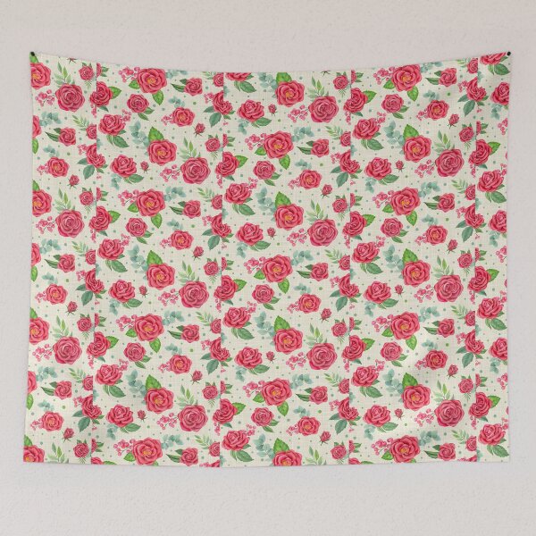 Item preview, Coral Pink Rose Garden designed and sold by KrisInStitches.