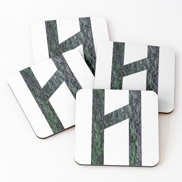 Item preview, Textured H Letter Typography designed and sold by TeabreakType.