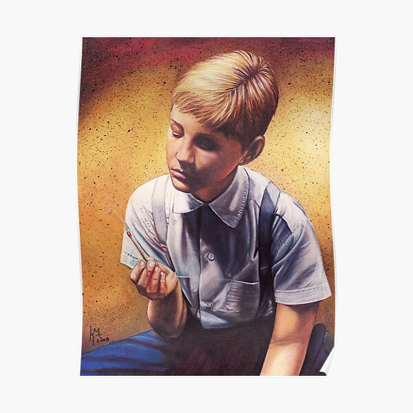 Playing with Fire Color Pencil @ www.KeithMcDowellArtist.com Poster