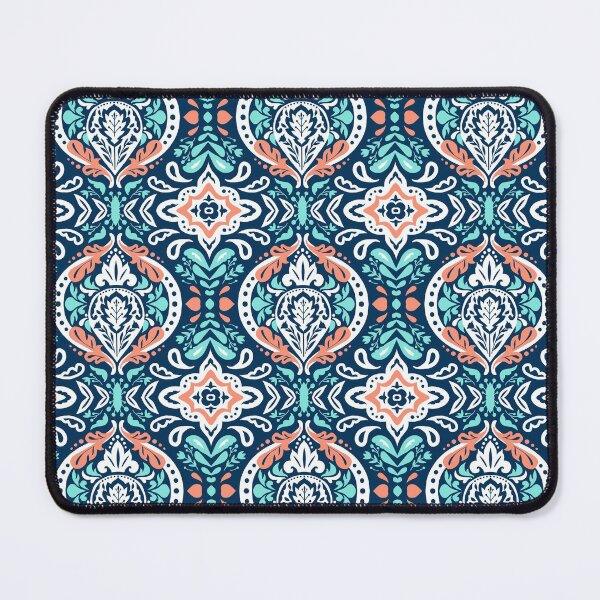 Item preview, Beatrice Damask Sea Foam designed and sold by oppositedge.