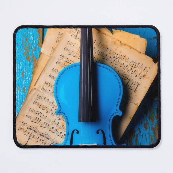 Item preview, Blue Violin Hanging On Blue Wall designed and sold by Garry Gay.