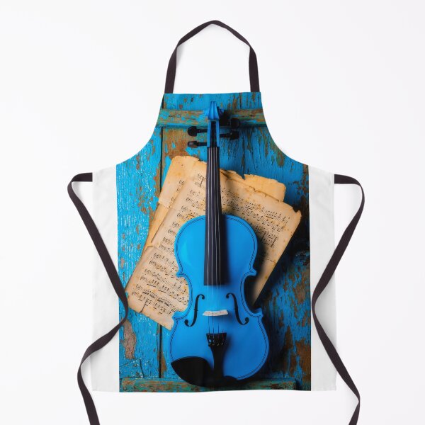Item preview, Blue Violin Hanging On Blue Wall designed and sold by Garry Gay.