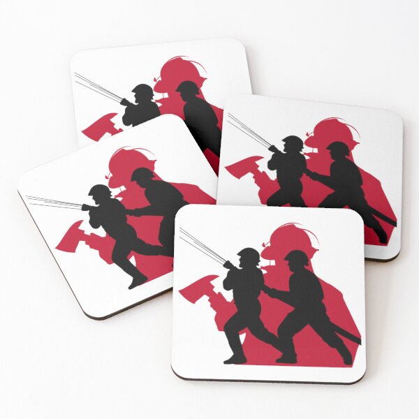 Item preview, FIREFIGHTER SILHOUETTE OUTLINES OVERLAPPED designed and sold by MrCreativeArts.