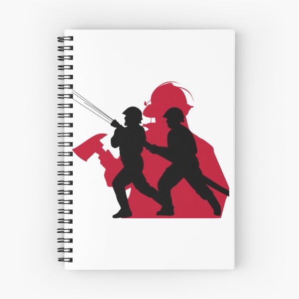 Item preview, FIREFIGHTER SILHOUETTE OUTLINES OVERLAPPED designed and sold by MrCreativeArts.
