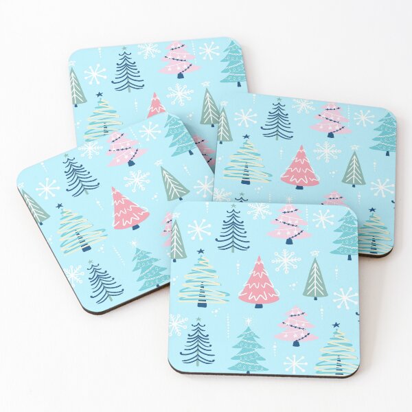 Item preview, Pastel Christmas Trees designed and sold by oppositedge.
