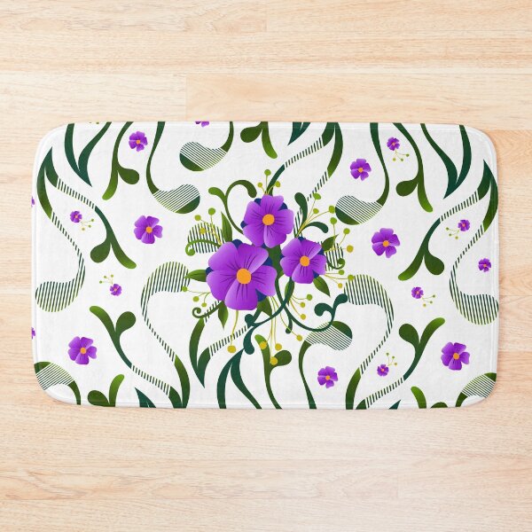 Item preview, Flower modern pattern designed and sold by crevettedesign.