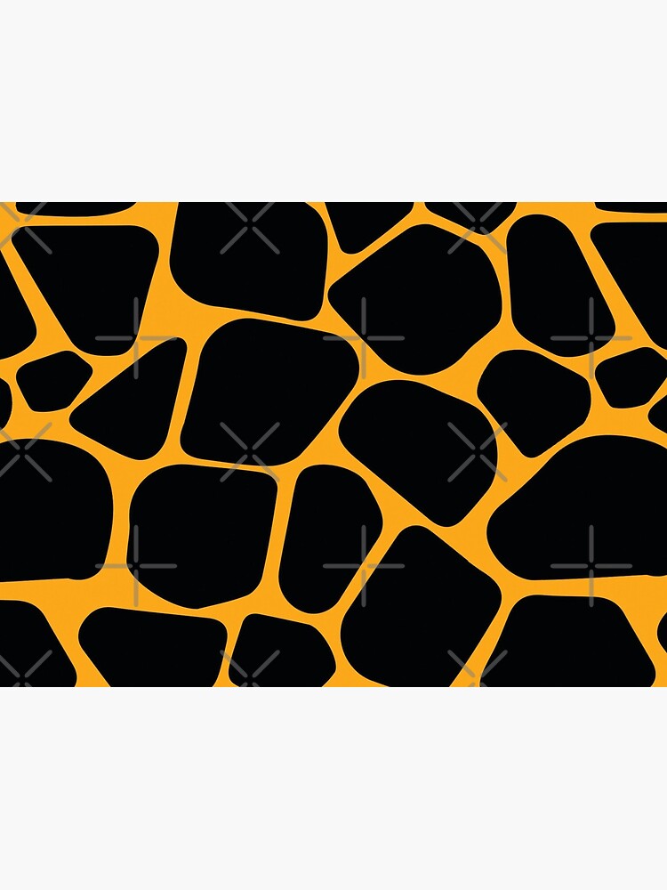 Trendy Gold and Black Giraffe Animal Skin Print Pattern by GODS4US