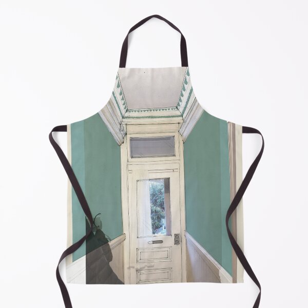Item preview, Edwardian Hallway - Green on Cream designed and sold by KLA-GustFlo.
