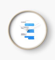 Text Conversation: McDonalds Clock