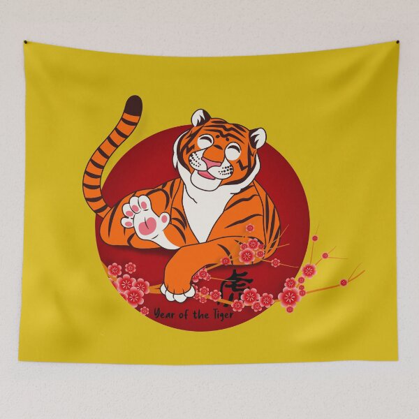Item preview, Happy New Year Of The Tiger Chinese Zodiac Tiger 2022 designed and sold by taogiauco.