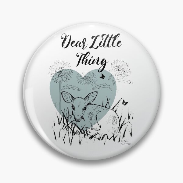 Item preview, Sage Green Love Heart Dear Little Thing Baby Deer Line Art for Nursery designed and sold by CJAura by Claire Jane Johnson.