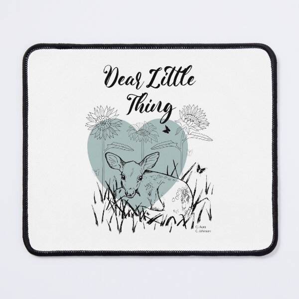 Item preview, Sage Green Love Heart Dear Little Thing Baby Deer Line Art for Nursery designed and sold by CJAura by Claire Jane Johnson.