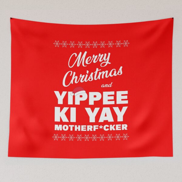 Item preview, MERRY CHRISTMAS AND YIPPEE KI YAY MOTHERF*CKER, die hard christmas designed and sold by NiceSign.