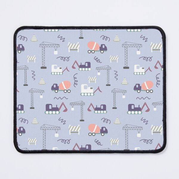 Item preview, Blue background construction repeat pattern designed and sold by tamongg14.